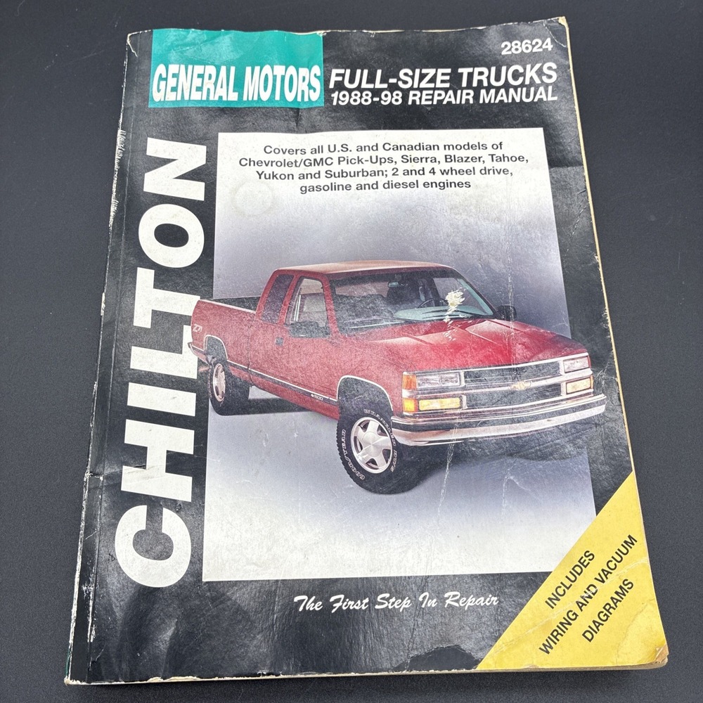 Vintage Chilton General Motors Full-Size Trucks Repair Manual 1988-98 #28624